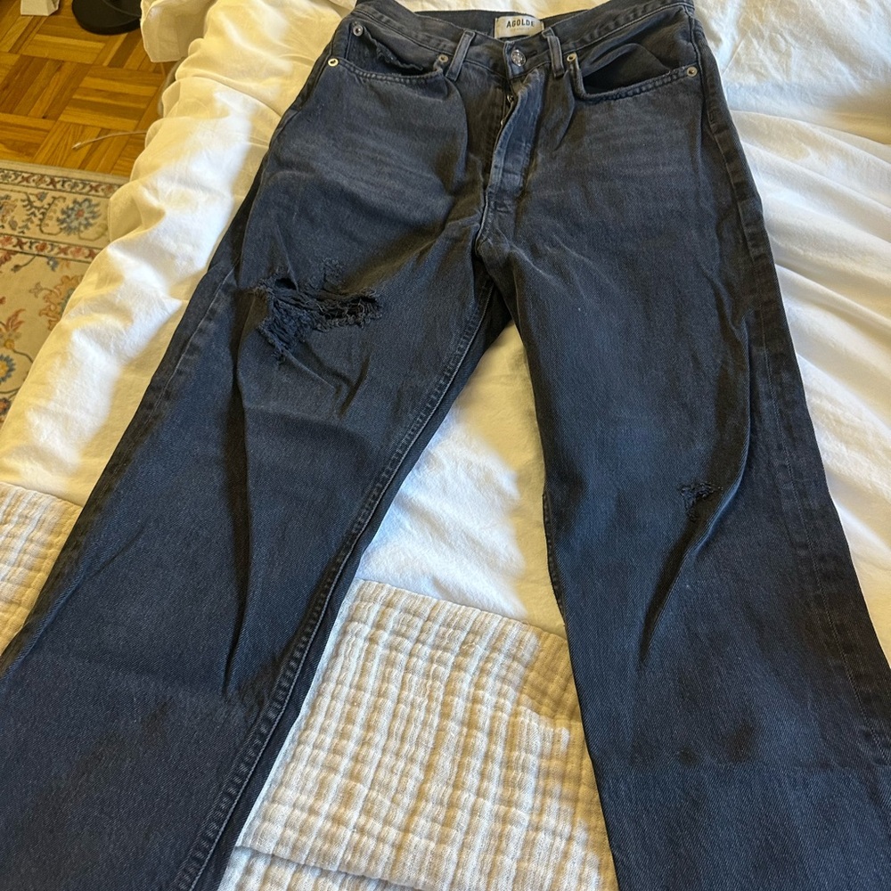 Amiri Distressed Black Jeans